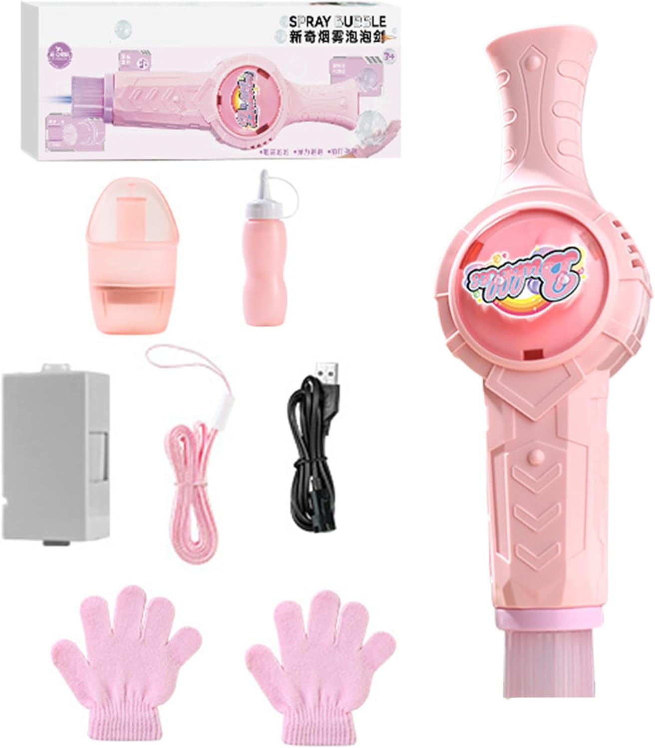 Bubble Maker, Automatic Bubble Blower Outdoor Toys, Portable Interactive Toys, Indoor Outdoor Party Supplies for Birthday Wedding Christmas