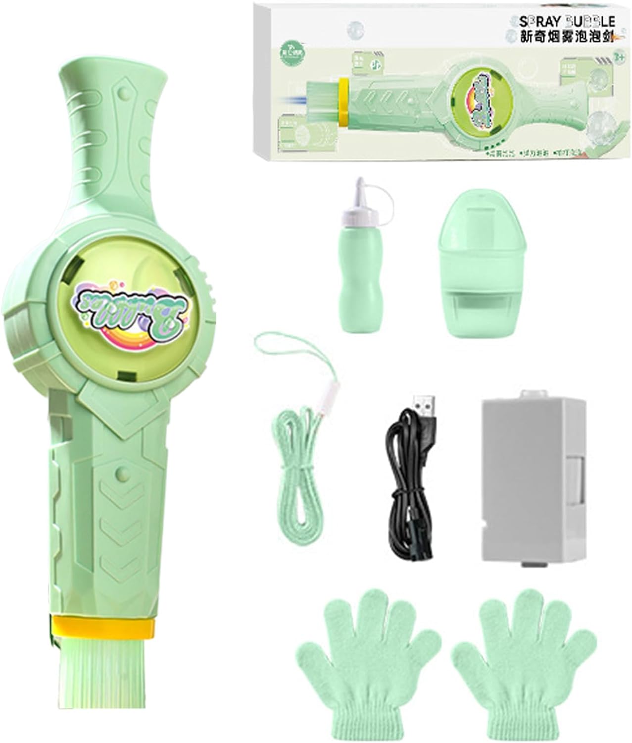 Bubble Maker, Automatic Bubble Blower Outdoor Toys, Portable Interactive Toys, Indoor Outdoor Party Supplies for Birthday Wedding Christmas