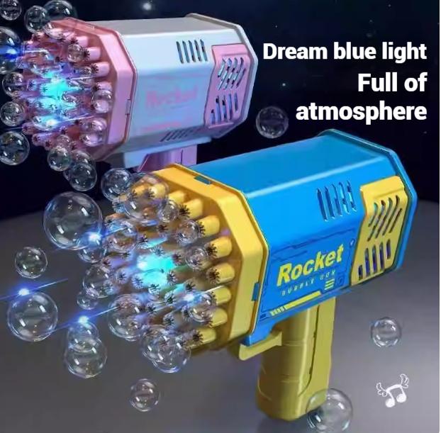 Bubble Machine Blower for Kids & Toddlers, Bubble Toys for Outdoor Birthday Party Portable Fun Colorful