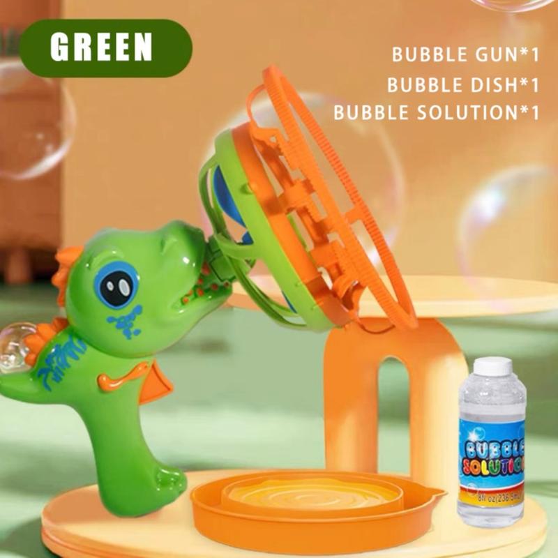 Bubble Machine Dinosaur Bubble Machines for Children, Toy with Bubble Solution, Boys & Girls Games, Garden & Outdoor Easter Gifts