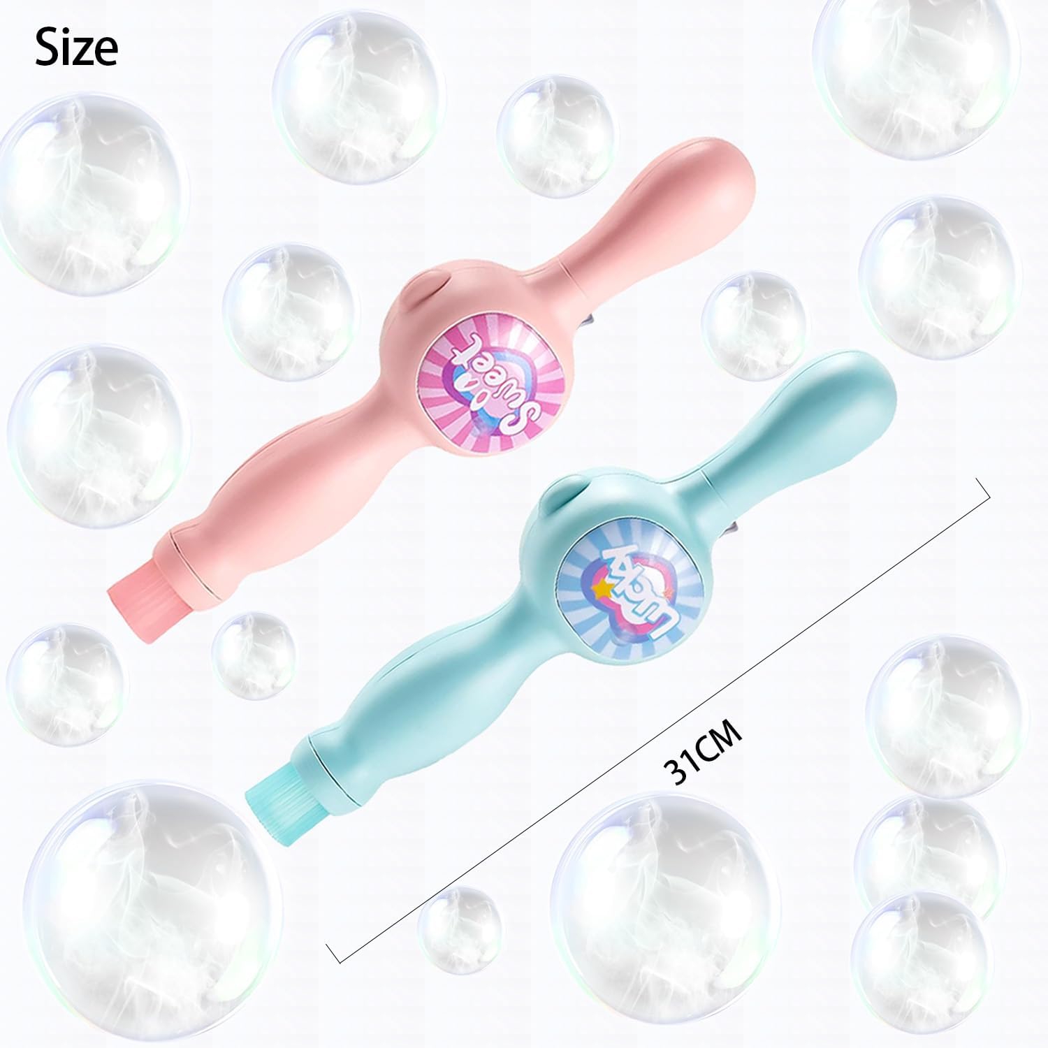 Elastic Bubble Fog Wand,Fog Bubble Machine,Bubble Machine,Fun Science Experiments, Kids Toys, Parent-Child Interaction (Blue)