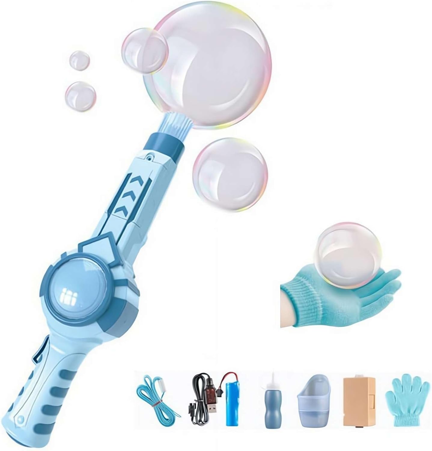 Elastic Bubble Fog Wand,Elastic Bubble Fog Bubble Machines,Portable Interactive Mist Bubble Machines for Parties,Magic Smoke Bubble Machine with Colorful Elastic Bubbles & Smoke Effect1