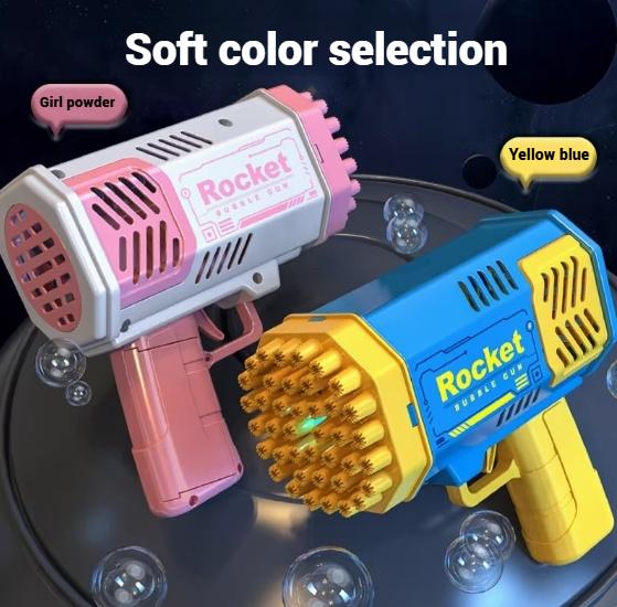 Bubble Machine Blower for Kids & Toddlers, Bubble Toys for Outdoor Birthday Party Portable Fun Colorful