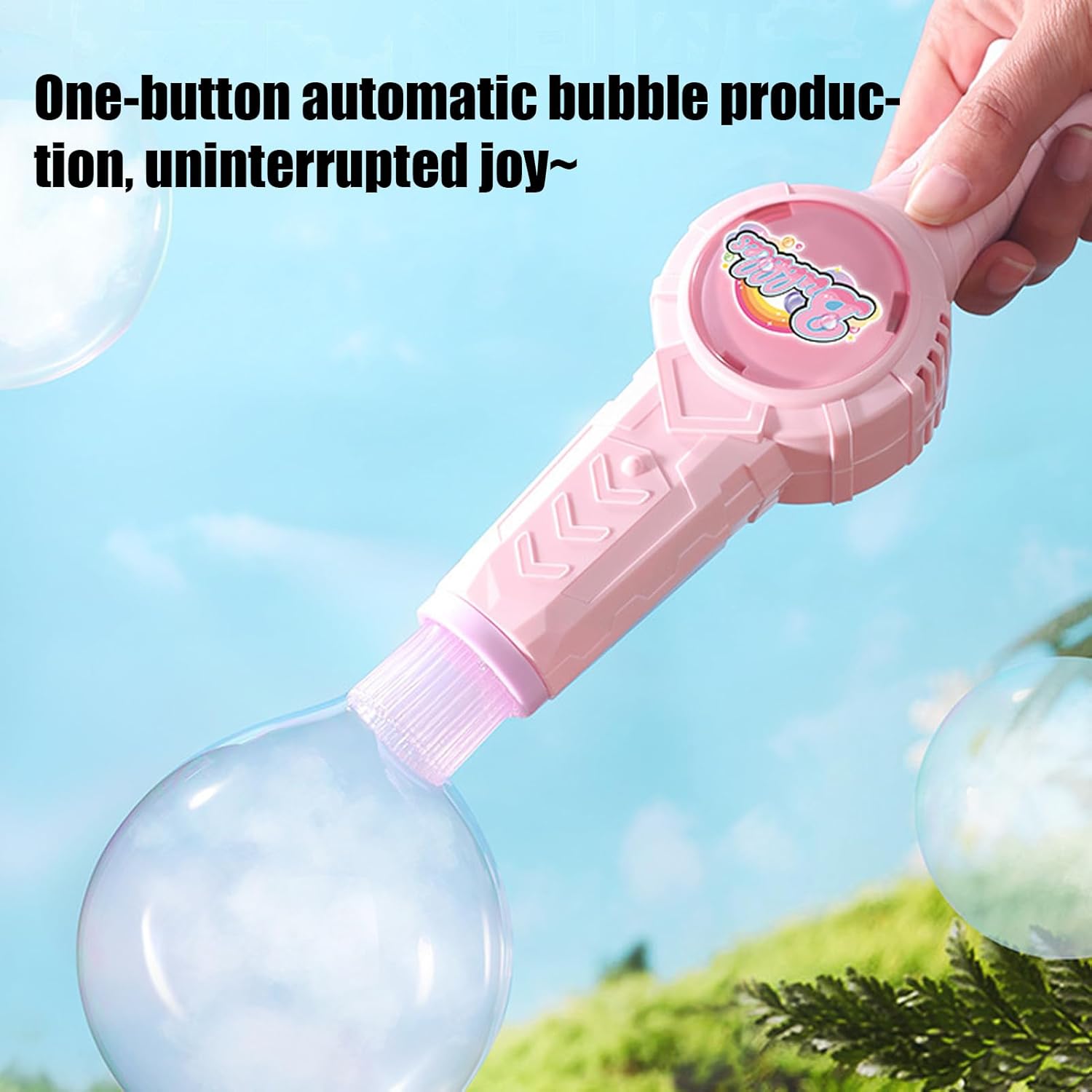 Bubble Maker, Automatic Bubble Blower Outdoor Toys, Portable Interactive Toys, Indoor Outdoor Party Supplies for Birthday Wedding Christmas