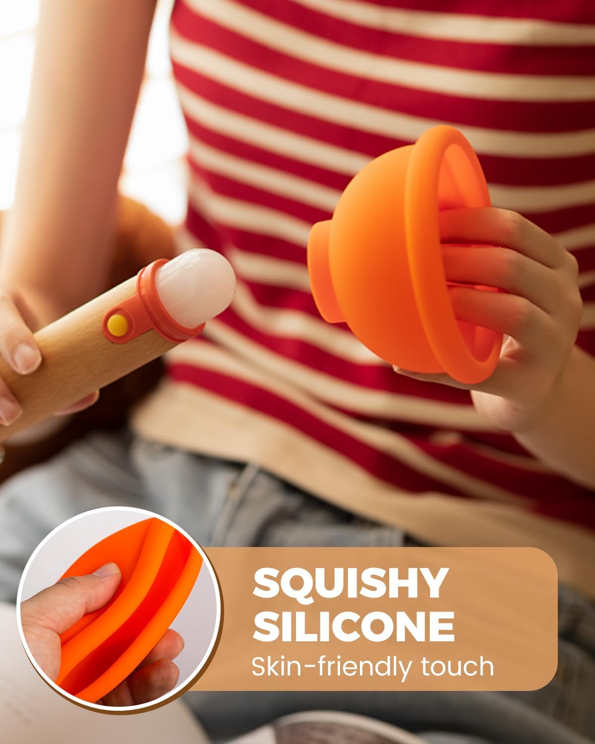 Amaredom Plunger Night Light,Cute Plunger Lamp,Wooden Silicone Fun Night Light,Rechargeable LED Fun Flashlight,Belt 30 Minute timer and one-button control,Bedroom,Washroom,Living Room