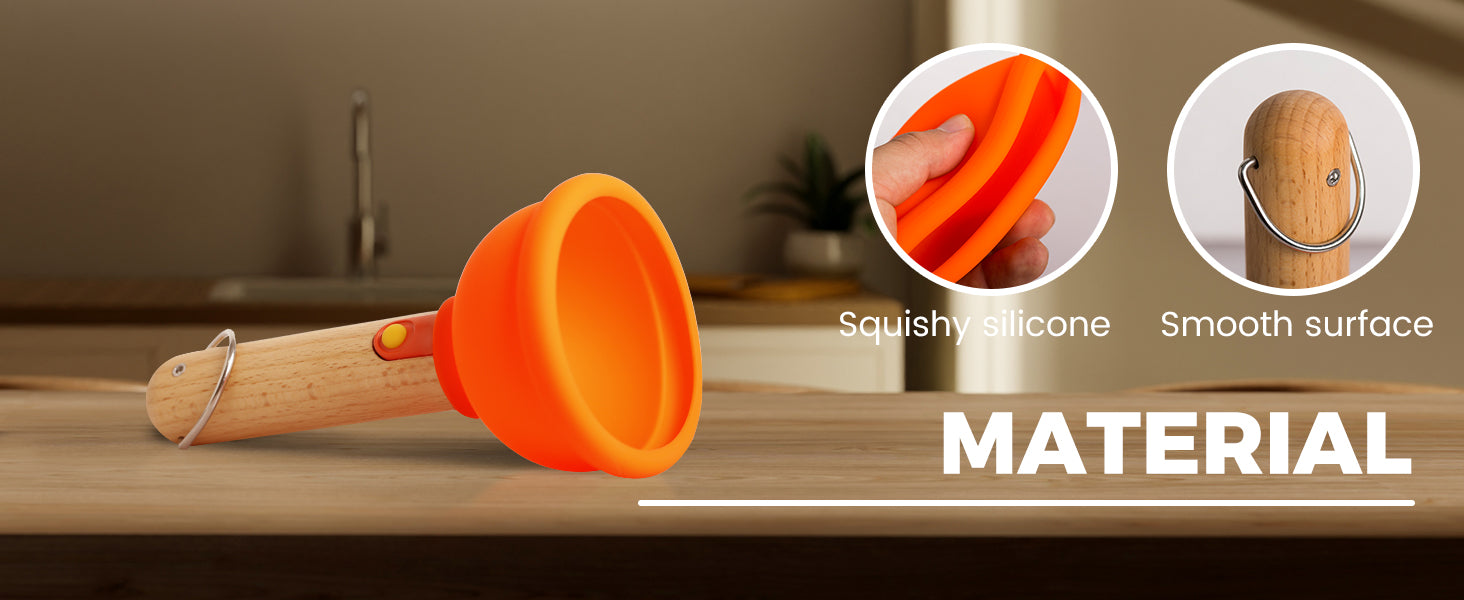 Amaredom Plunger Night Light,Cute Plunger Lamp,Wooden Silicone Fun Night Light,Rechargeable LED Fun Flashlight,Belt 30 Minute timer and one-button control,Bedroom,Washroom,Living Room