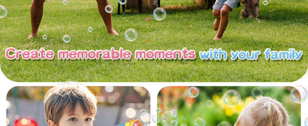 2 Bubble Gun with 2 Bottles Refill Solution for Kids, 40-Hole Light Up Bubble Machine for Toddlers 1-3, Bubble Blaster Maker, Party Favors Toys for Boys Girls 4-8 Birthday Gifts